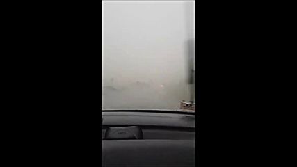 Пороен дъжд и силна буря в Стара Загора