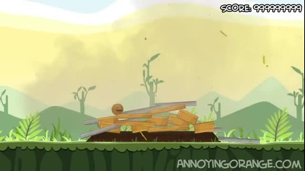 Annoying Orange vs Angry Birds Orange - Youtube