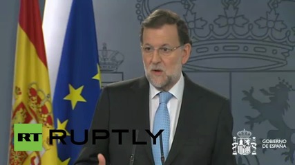 Spain: 'I will not accept some people breaking rules of coexistence' -  PM Rajoy on Catalonia