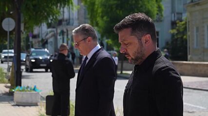 Британският премиер в оставка Киър Стармър e на посещение в Киев