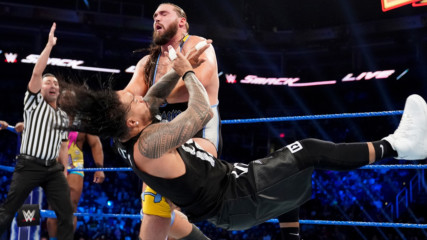 The New Day vs. The Usos vs. Heavy Machinery vs. The Bar - Winners challenge Shane McMahon & The Miz at WWE Elimination