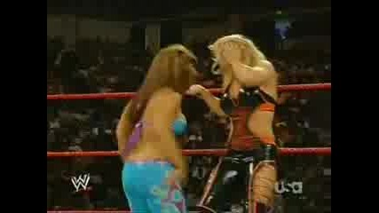 Mickie Vs Beth Phoenix Mel Напада Beth