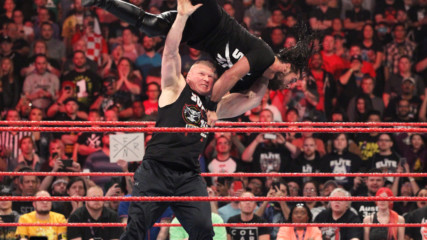Brock Lesnar hits Seth Rollins with six F-5s: Raw, Jan. 28, 2019