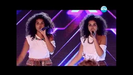 Близначките които изумиха журито - X Factor 2 Bulgaria (09.09.2013)