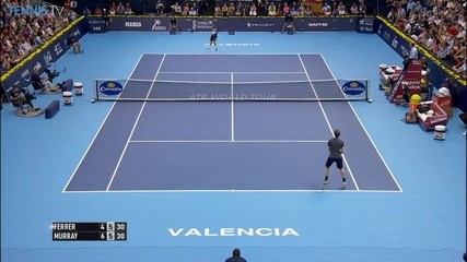 Murray vs Ferrer - Valencia 2014 - Hot Shot From Murray