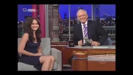 Дженифър Лорънс в "the Late Show" с Дейвид Летерман (11.03.12)