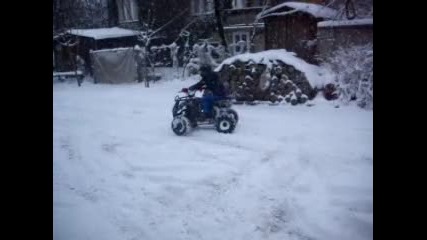 drift prez zimata s atv