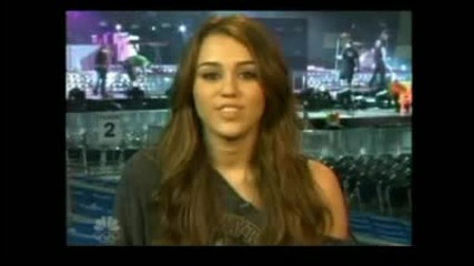 Miley Cyrus on the Jay Leno Show Talks About Kanye West Incident At Vmas and The Jonas Brothers 