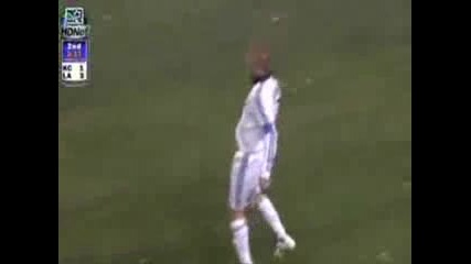 Beckham 70 Yard Goal - La Galaxy Vs. Kansas City Wizards