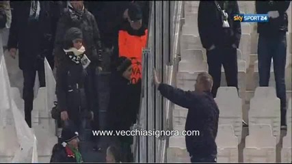 Фенове на Ювентус и Селтик си разменят шаловете