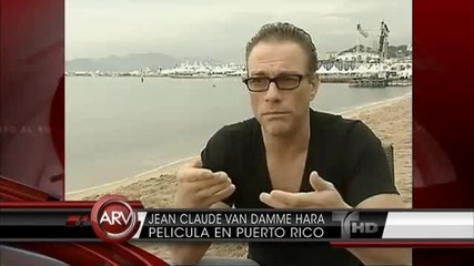 Великанът Жан - Клод Ван Дам в Пуерто Рико за снимките на филма си Добре Дошли в Джунглата (2013)