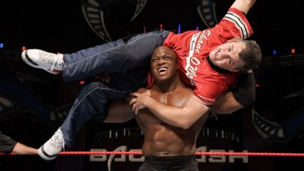 Bobby Lashley vs. Mr. McMahon, Shane McMahon and Umaga - ECW Championship Handicap Match: Backlash 2007