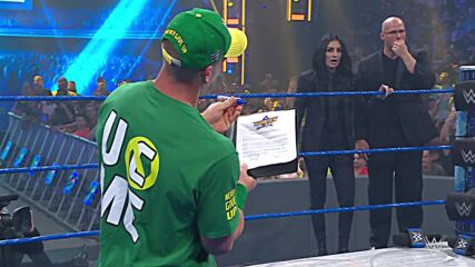 John Cena signs contract to challenge Roman Reigns at SummerSlam: SmackDown, July 30, 2021