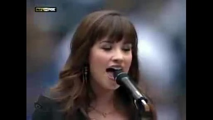 Demi Lovato Singing The National Anthem