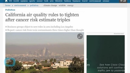 California Air Quality Rules to Tighten After Cancer Risk Estimate Triples