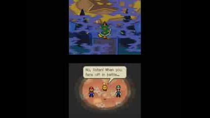 Mario and Luigi - Bowsers Inside Story - Walkthrough - Part 108 (dark Wind blows thru Toad Town) 