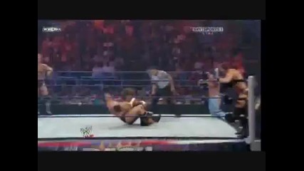 The Colons vs. Edge & Jericho vs. Legacy ( Unified Tag Team Championships ) Part 2
