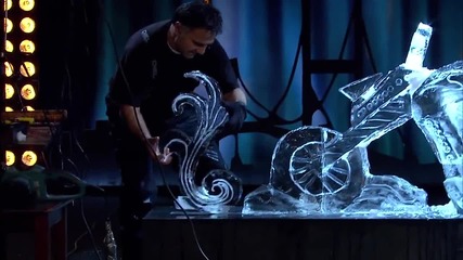 Мъж с Моторна резачка направи мотор от от лед - Турция търси талант