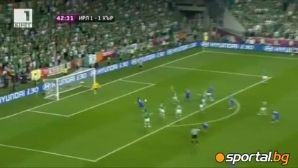 Евро 2012 - Ейре 1:3 Хърватия - Хърватите развалиха впечатляваща серия на Ейре