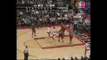 Highlights Heat Vs Raptors 13.04.2008.