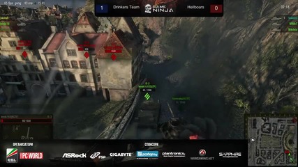 Game Ninja: Wot 3/4 място Hellboars vs Drinkers Team игра 2