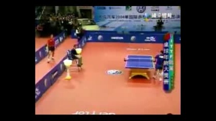 разиграване на тенис на маса 