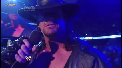 The undertaker talk after his return