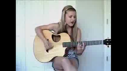 Girl Singing 7 Things By Miley Cyrus