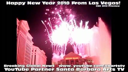 Las Vegas New Years Eve 2010 Fireworks Celebration Pre Ces 