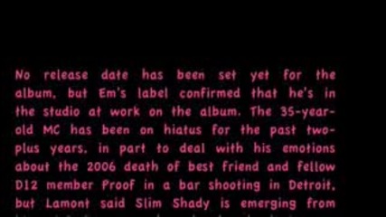 Eminems Label Comfirms New Album.