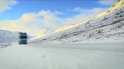Едно Volvo В Норвегия През Зимата