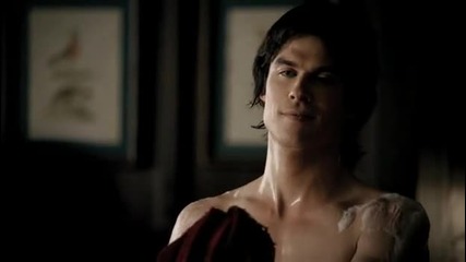 The Vampire Diaries 03x01 - The Birthday - Damon naked