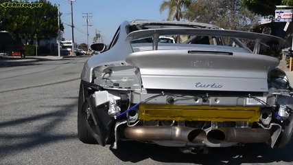 Porsche 996 Twin Turbo - старт и звук