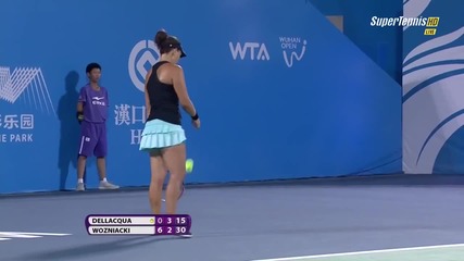 2014 Wuhan Caroline Wozniacki vs Casey Dellacqua Part 2