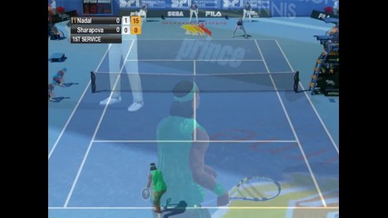 Virtua Tennis 2009 - Nadal Vs Sharapova (my gameplay) Hq 
