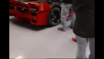 Ferrari Fxx in Monza pit. Engine sound