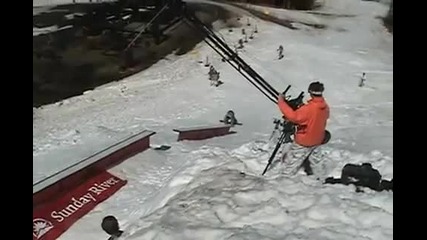сноубордист се пребива 