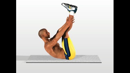 Упражнение за корем (коремни тласкания с изправени крака) Vbox7 