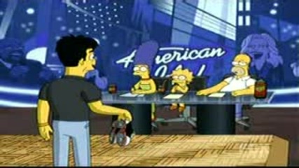 The Simpsons Spoofs American Idol Celebrity