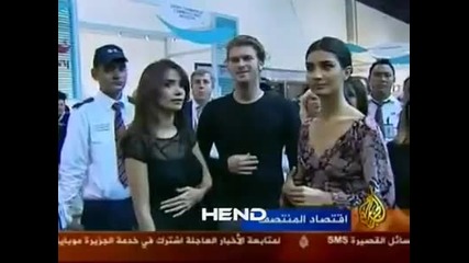 Tuba Buyukustun Kivanc Songul in Doha Qatar част 1