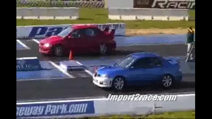 Evo пръсва Subaru