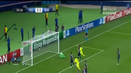 Пари Сен Жермен 3:2 Барселона 30.09.2014