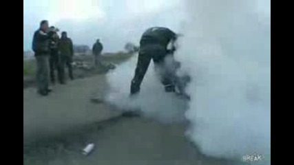 awesome motorcycle burnout