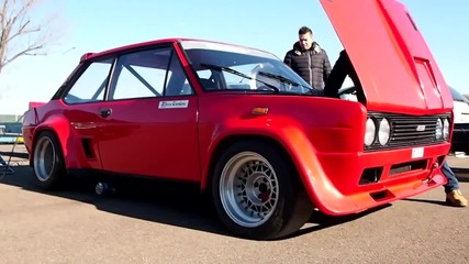 Fiat 131 Rally Mirafiori with Abarth Engine - Furious engine and exhaust sound Autodromo di Moden