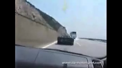 Illegal street race Bmw M3 Turbo vs Lamborghini Diablo