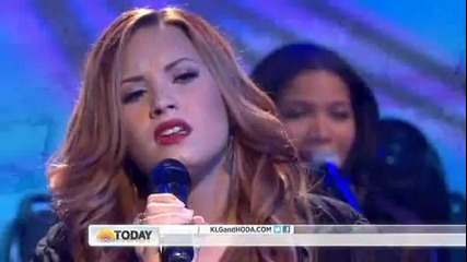 Demi Lovato - Skyscraper in The Today Show life