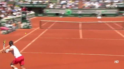 Nadal vs Djokovic - Roland Garros 2013 - Hot Shot [5]