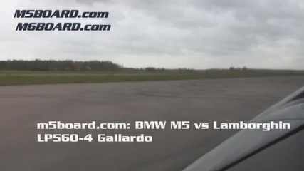 Lamborghini Gallardo vs Bmw M5 E60 