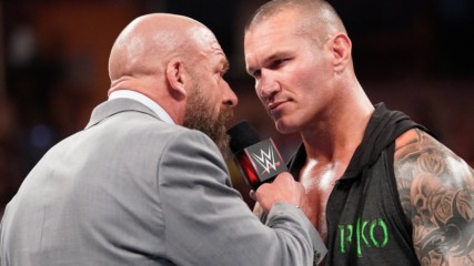 Triple H and Randy Orton meet before WWE Super ShowDown: Raw, June 3, 2019