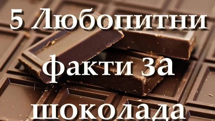 5 Любопитни факти за шоколада